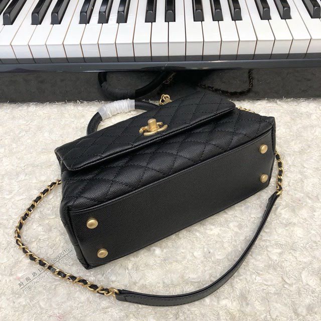 Chanel女包 92990 Chanel鏈條包 小顆粒球紋皮 最頂級複刻手工製作 香奈兒爆款小號手提女包  djc3951